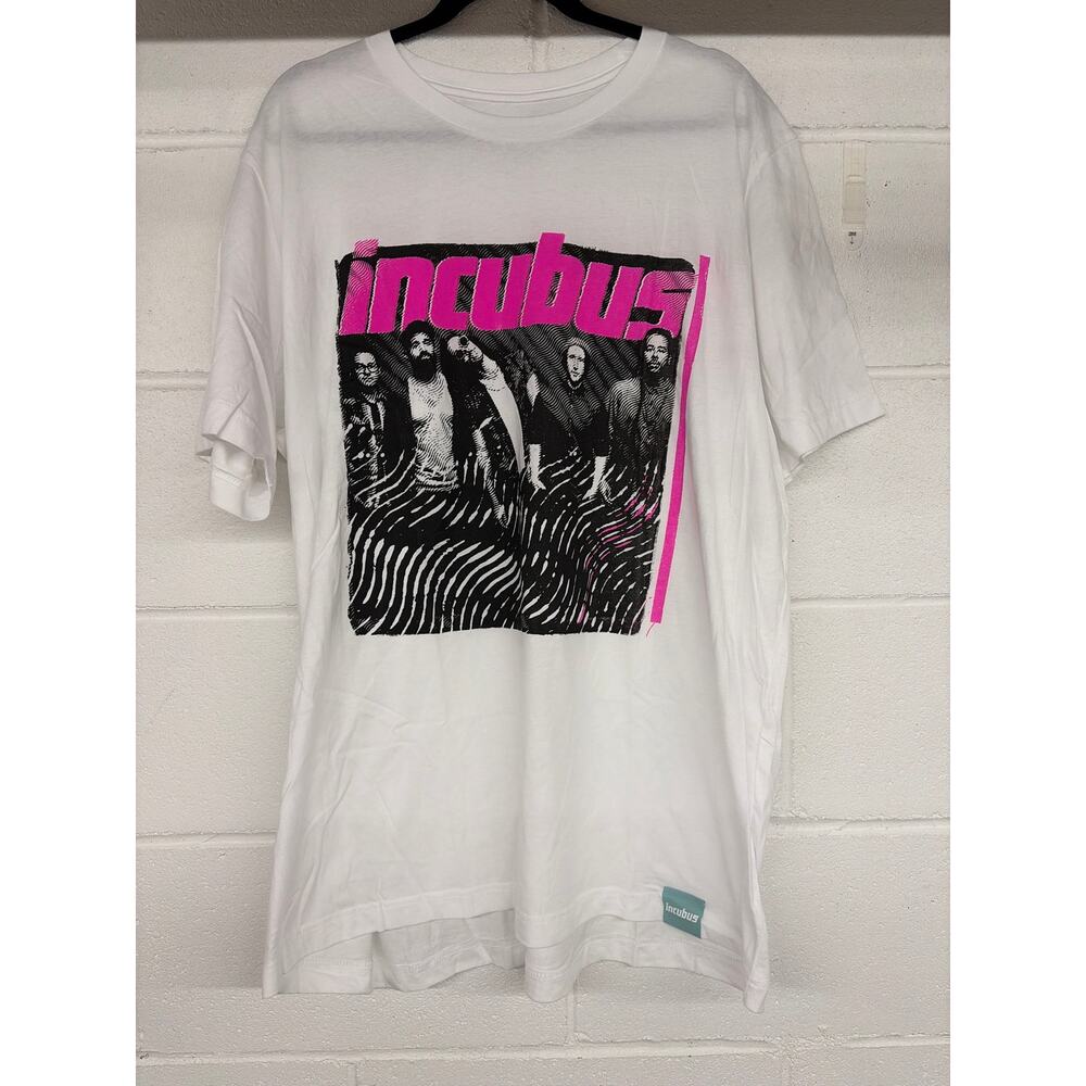 Xxl new incubus pink black graphic tee t-shirt band tour merch concert